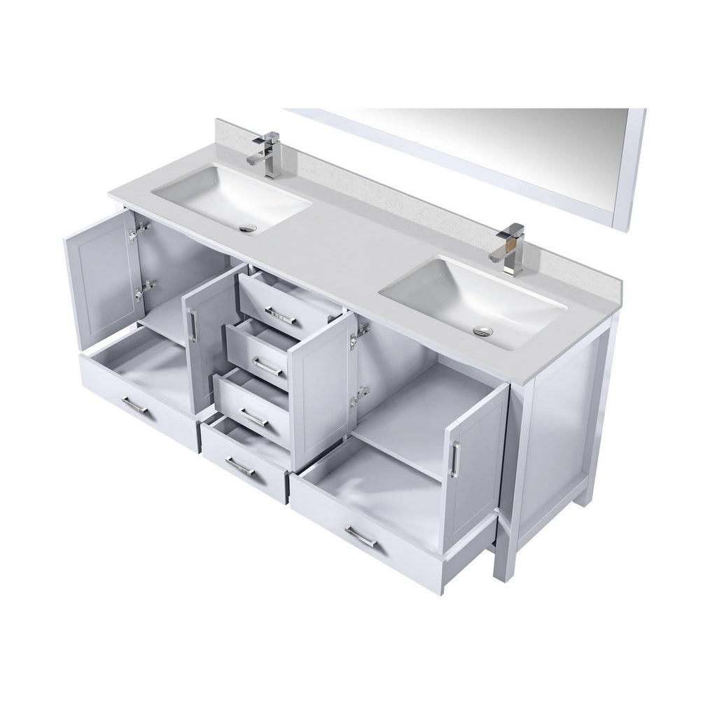 Lexora Jacques 72" x 22" Double Bath Vanity