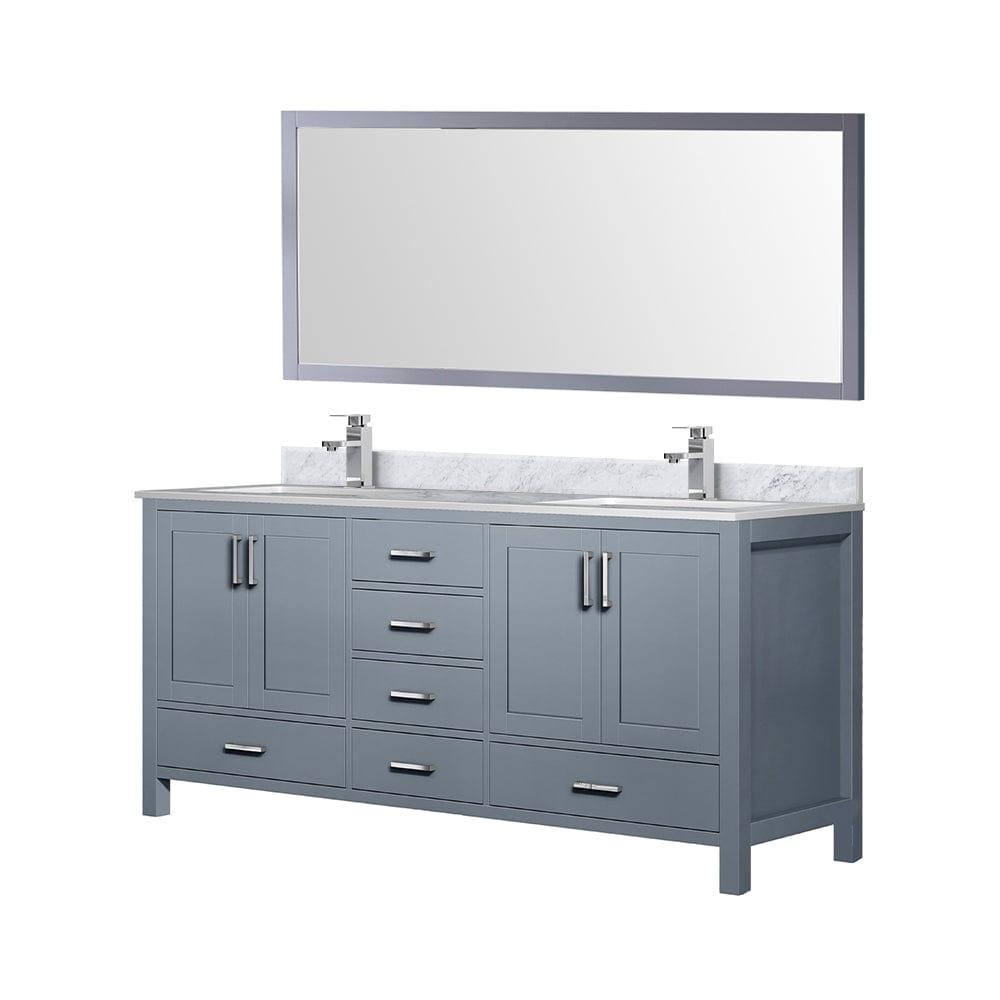Lexora Jacques 72" x 22" Double Bath Vanity