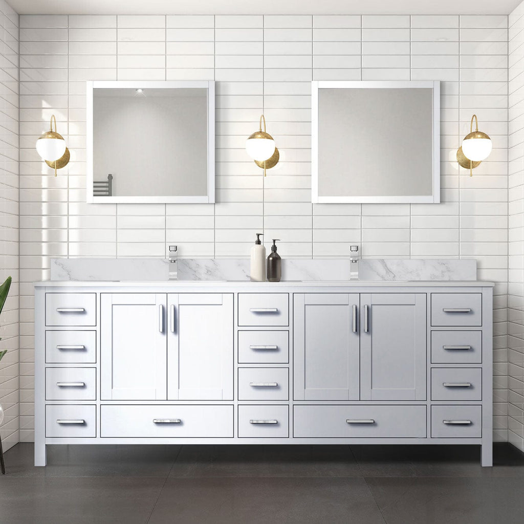 Lexora Jacques 84" x 22" Double Bath Vanity