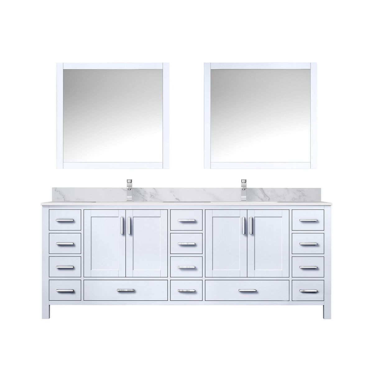 Lexora Jacques 84" x 22" Double Bath Vanity