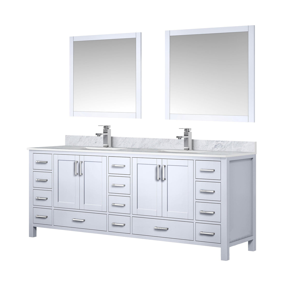 Lexora Jacques 84" x 22" Double Bath Vanity