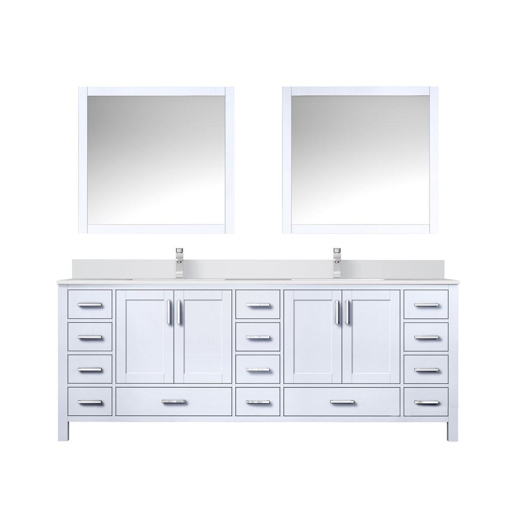 Lexora Jacques 84" x 22" Double Bath Vanity
