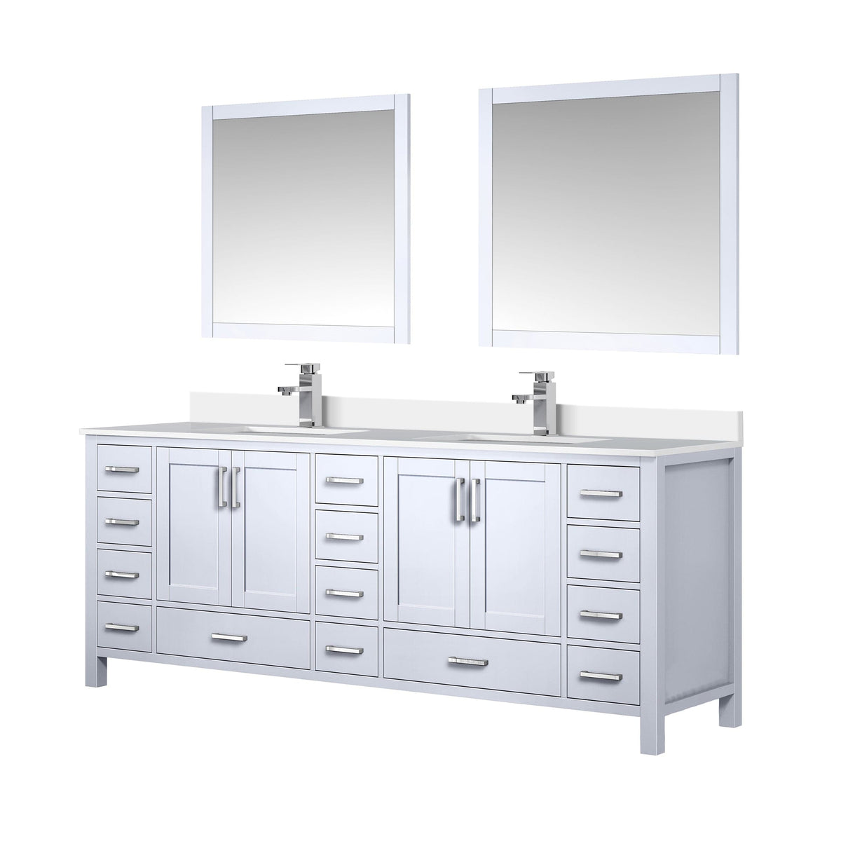Lexora Jacques 84" x 22" Double Bath Vanity