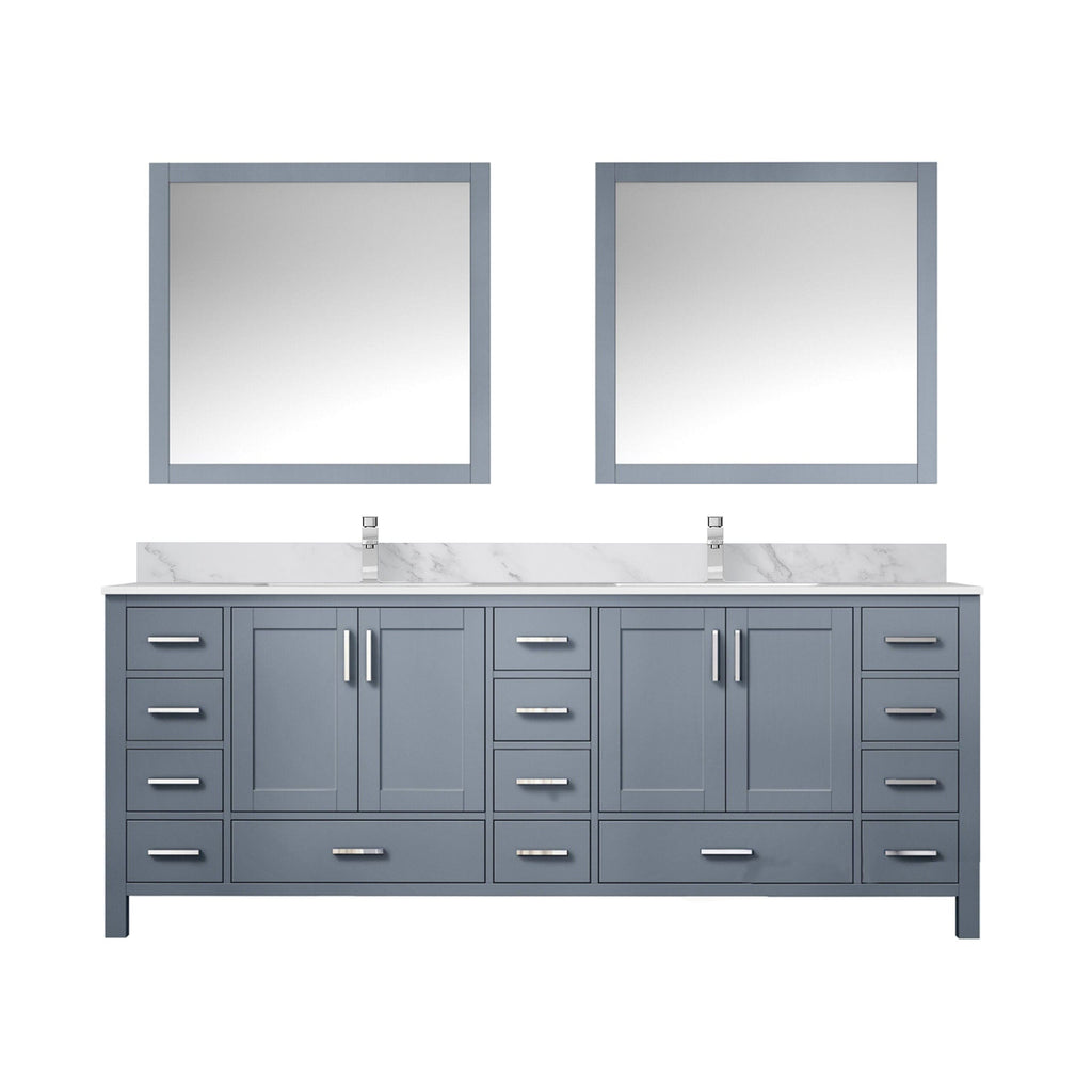 Lexora Jacques 84" x 22" Double Bath Vanity