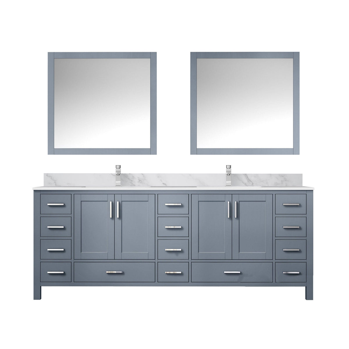 Lexora Jacques 84" x 22" Double Bath Vanity