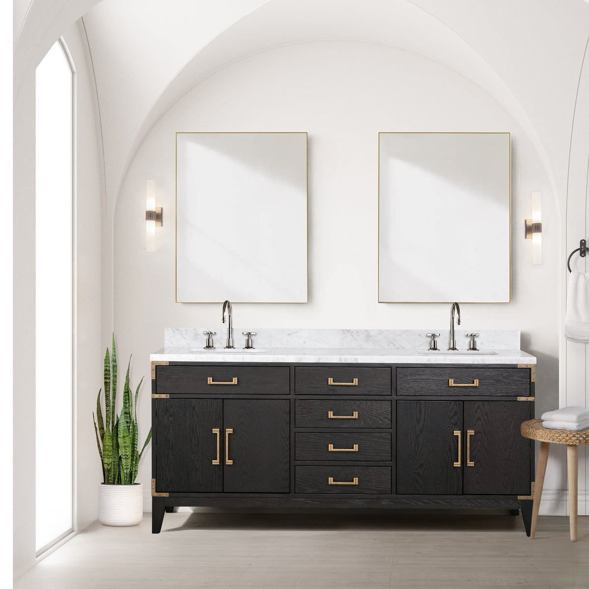Lexora Laurel 72 " x 22" Double Bath Vanity