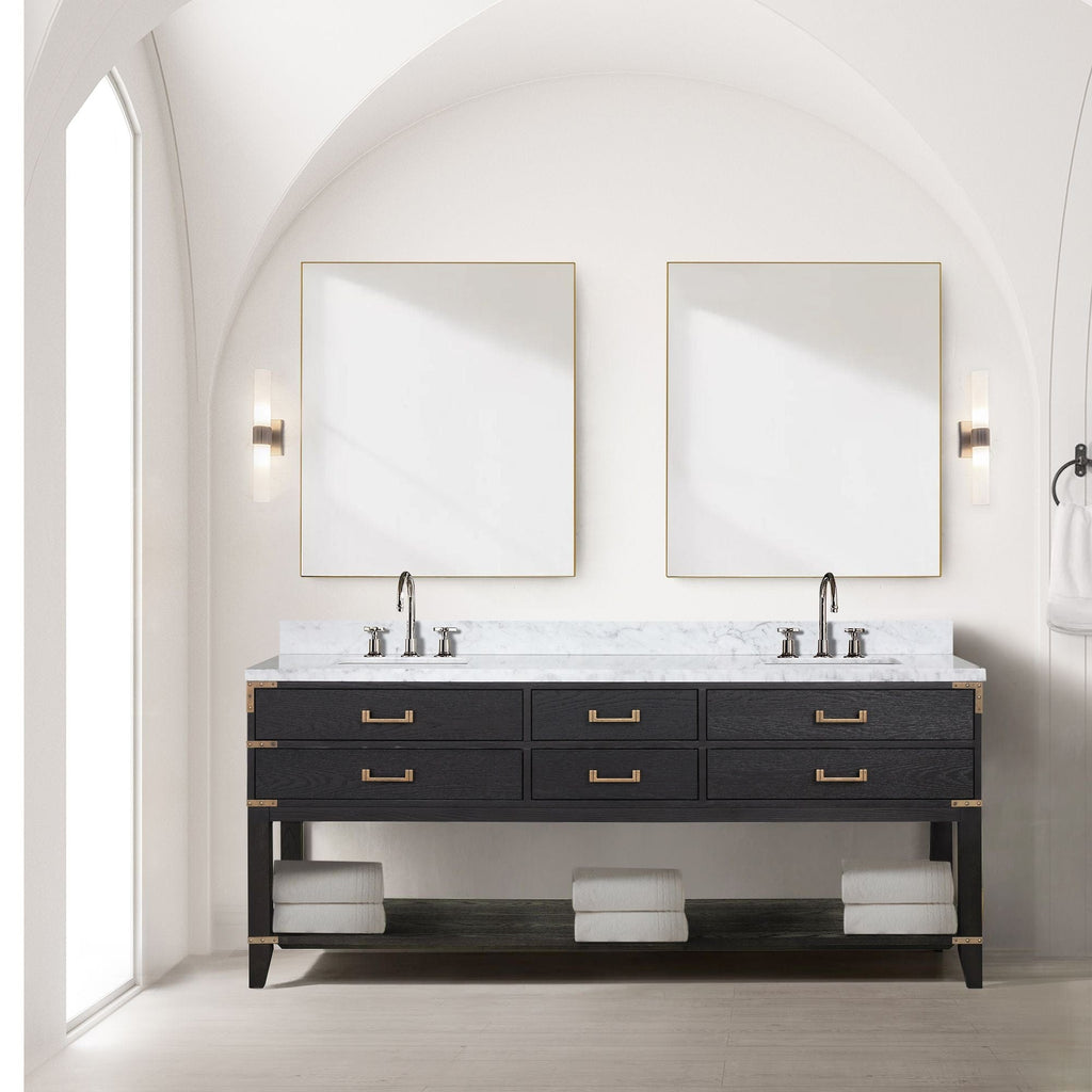 Lexora Norwalk 80" x 22" Double Bath Vanity