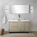 Lexora Lafarre 60" Rustic Acacia Double Bathroom Vanity