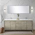 Lexora Lafarre 80" Rustic Acacia Double Bathroom Vanity