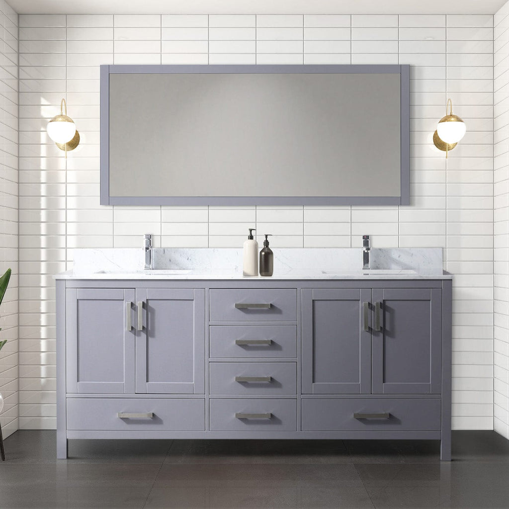 Lexora Jacques 72" x 22" Double Bath Vanity