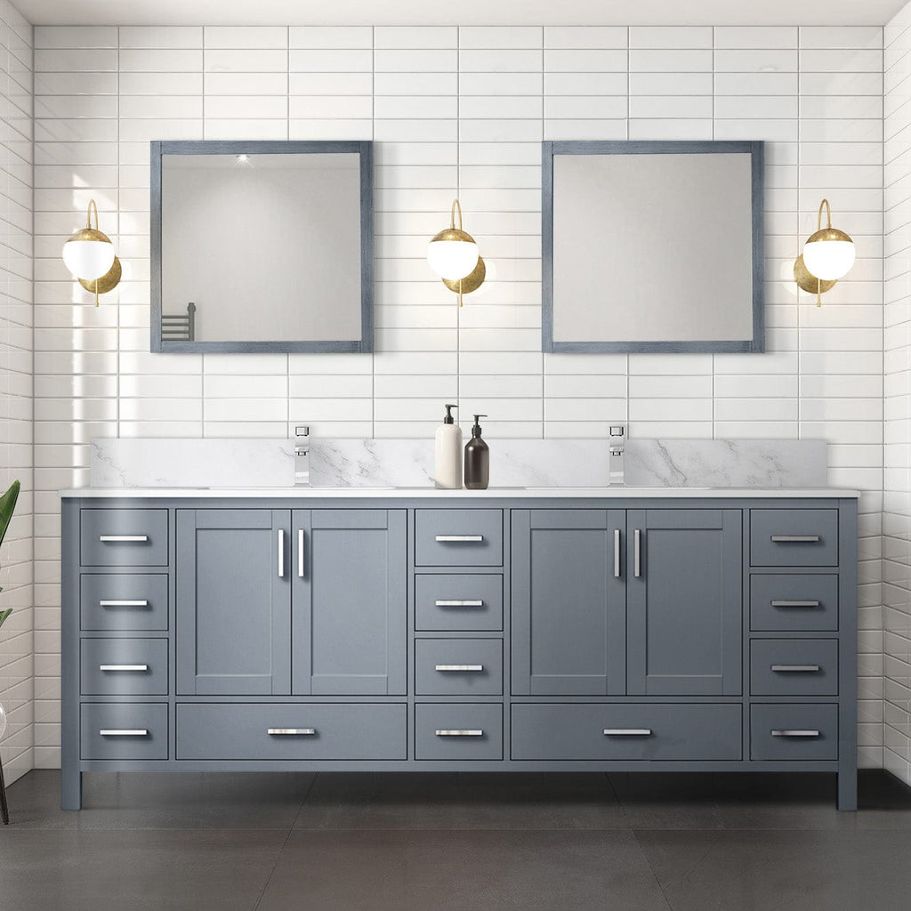 Lexora Jacques 84" x 22" Double Bath Vanity