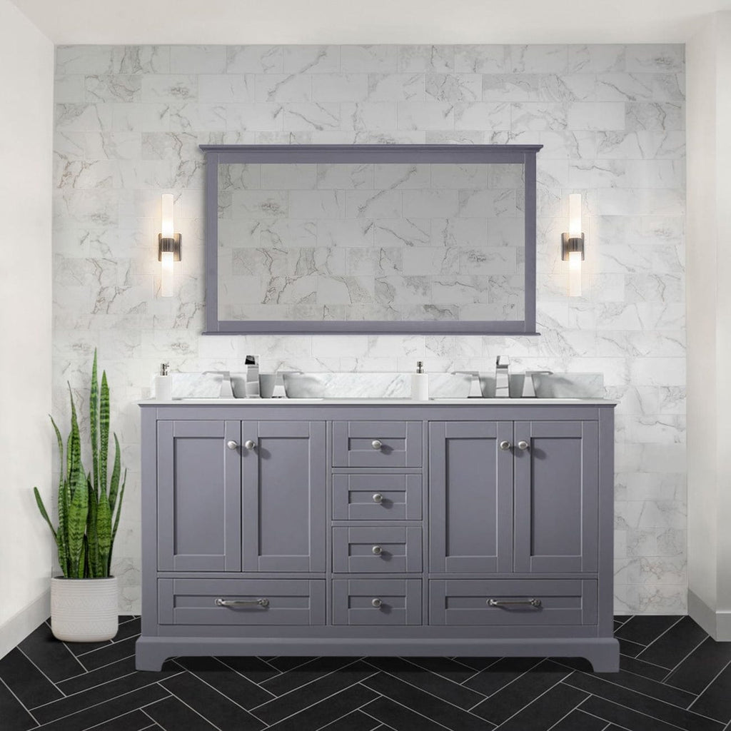 Lexora Dukes 60" x 22" Double Bath Vanity