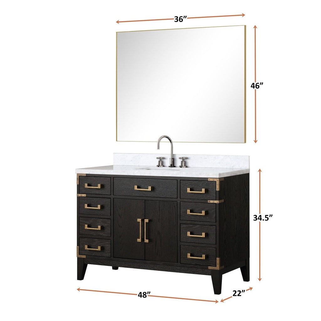 Lexora Laurel 48" x 22" Single Bath Vanity