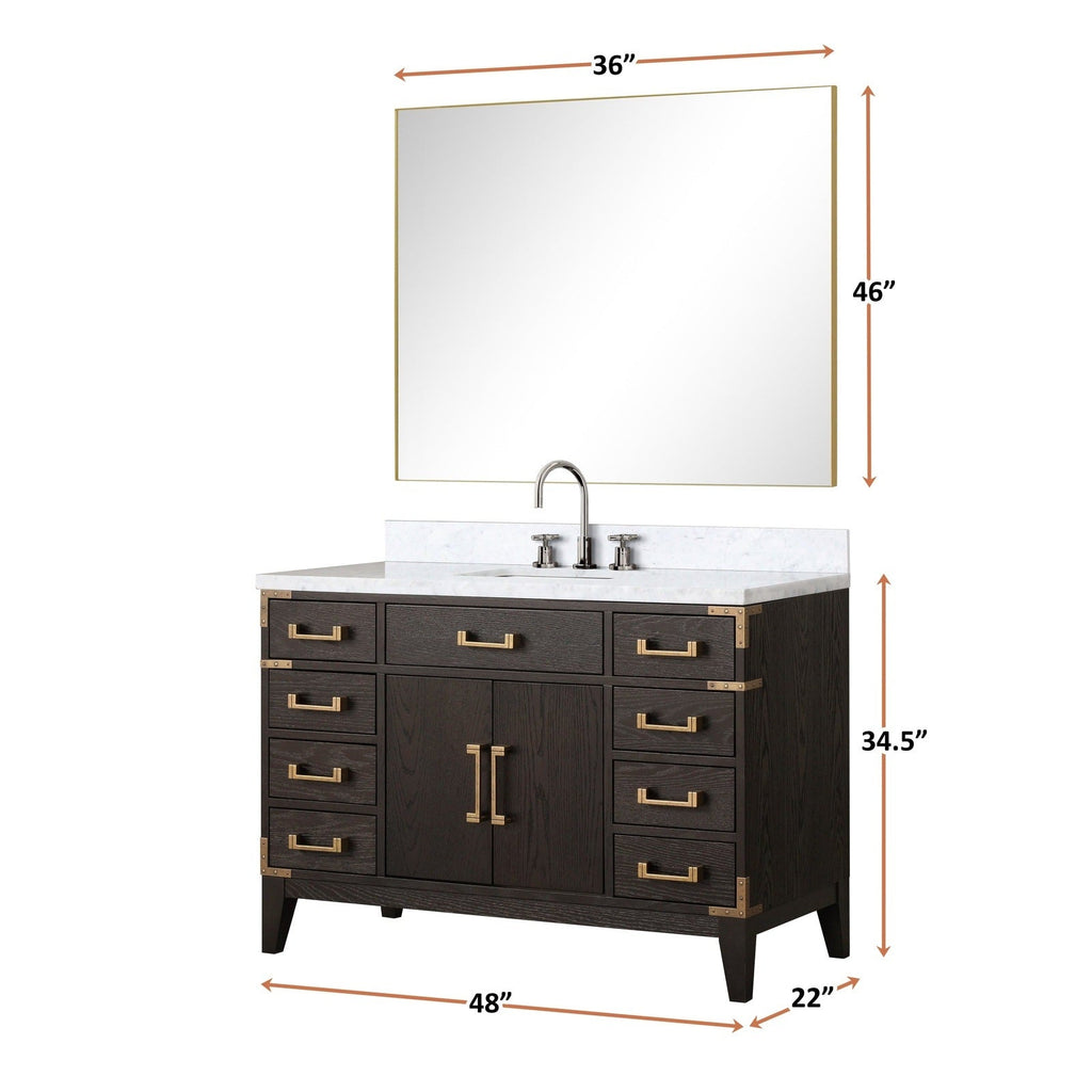 Lexora Laurel 48" x 22" Single Bath Vanity
