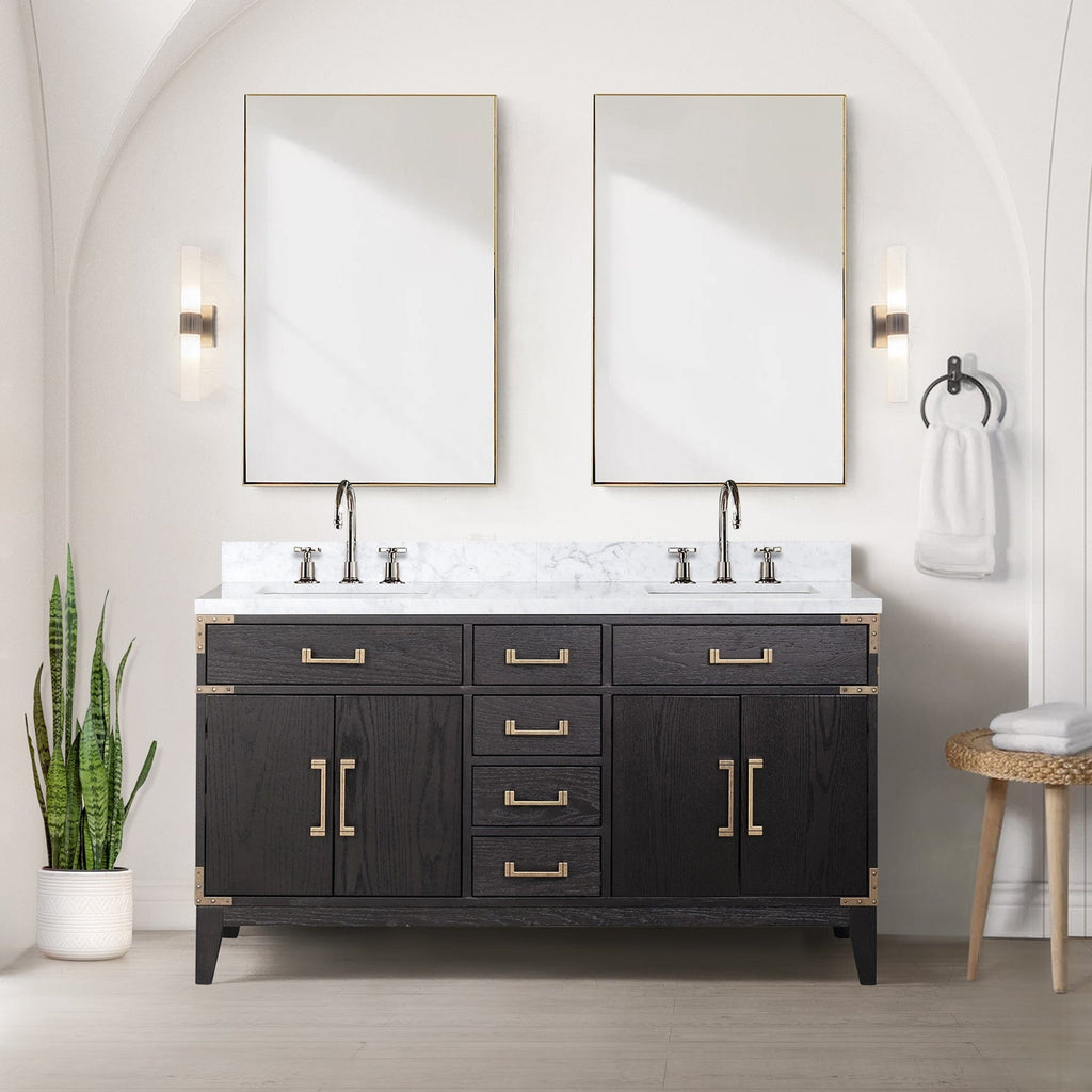 Lexora Laurel 60" x 22" Double Bath Vanity