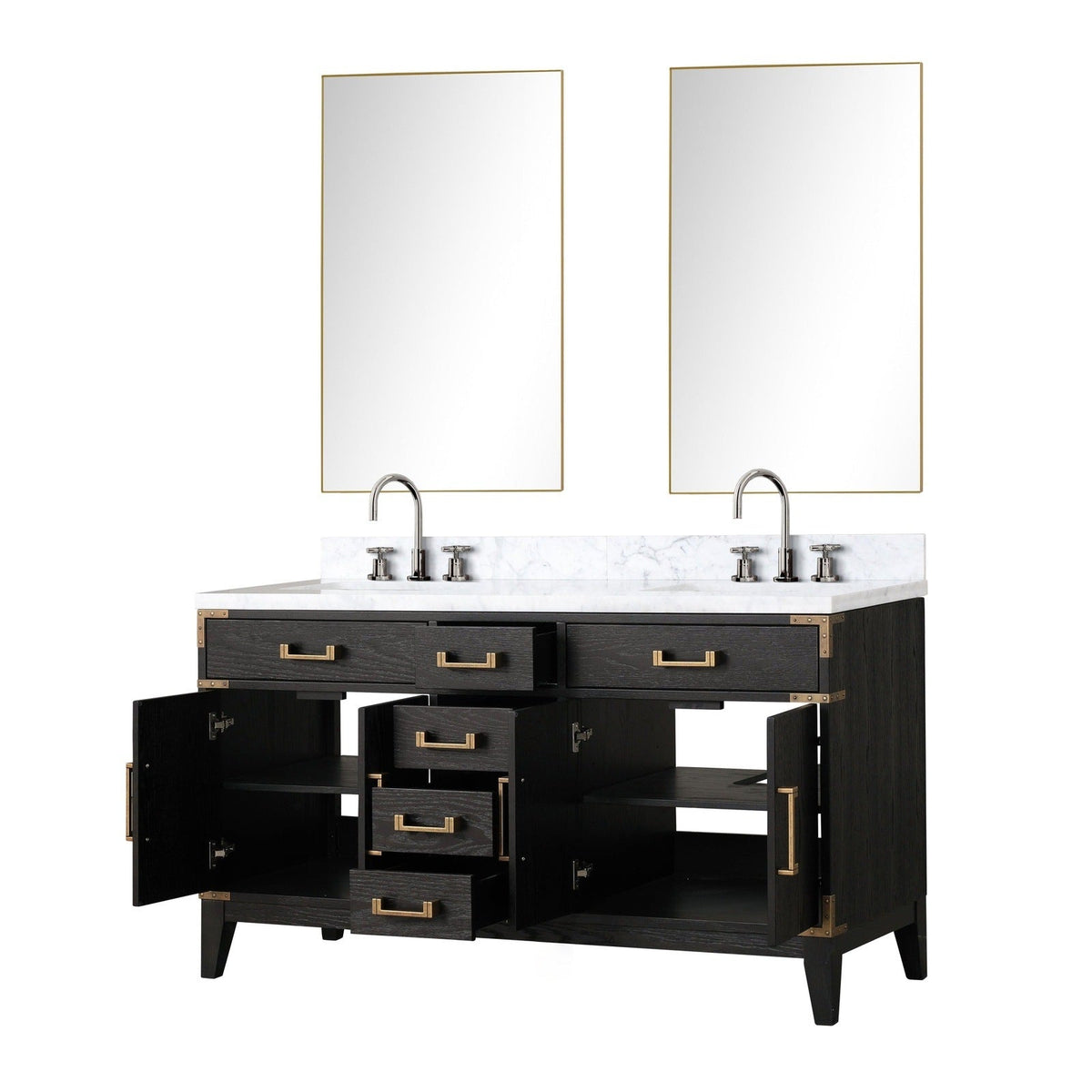 Lexora Laurel 60" x 22" Double Bath Vanity