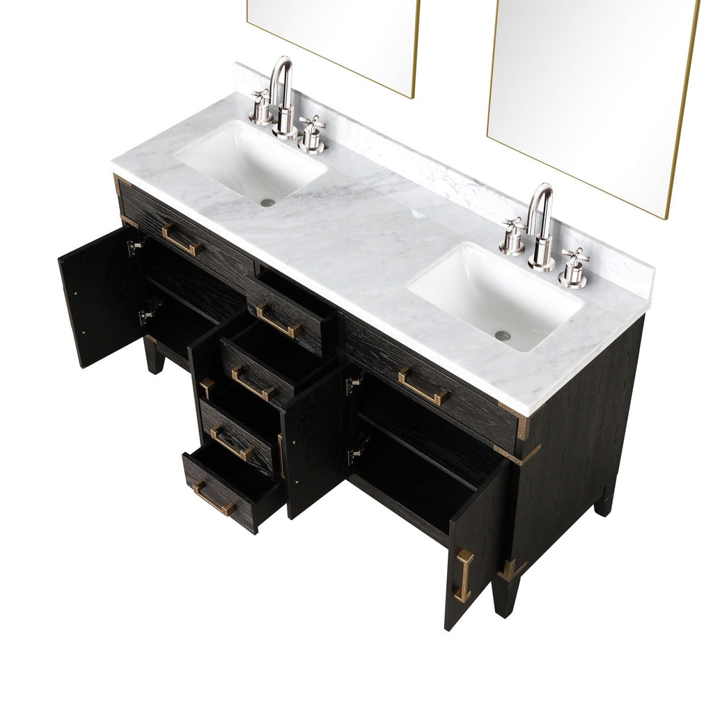 Lexora Laurel 60" x 22" Double Bath Vanity