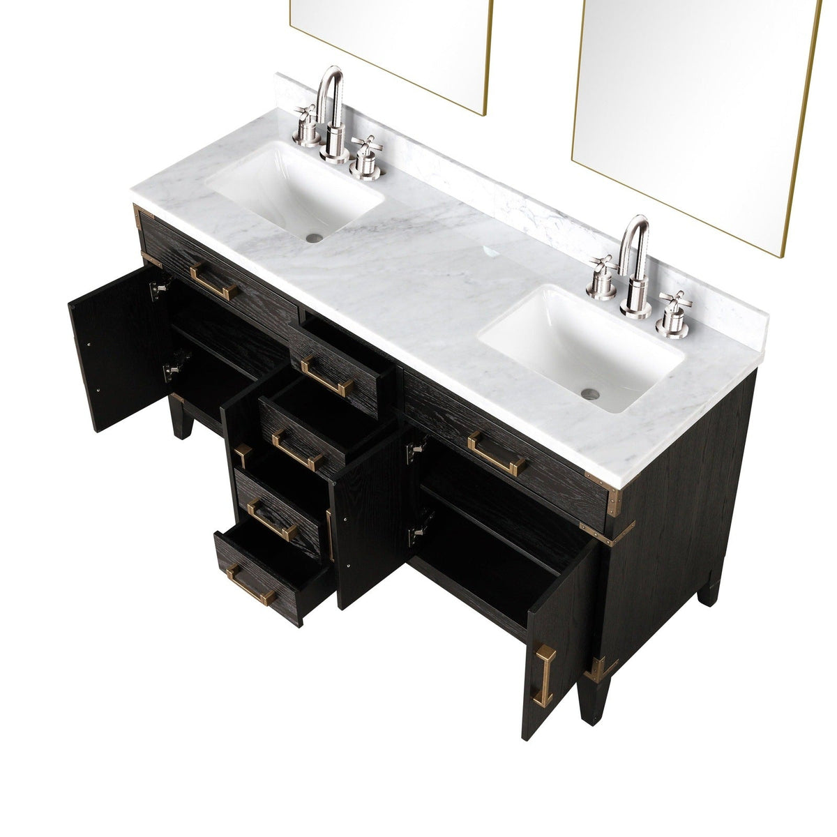 Lexora Laurel 60" x 22" Double Bath Vanity