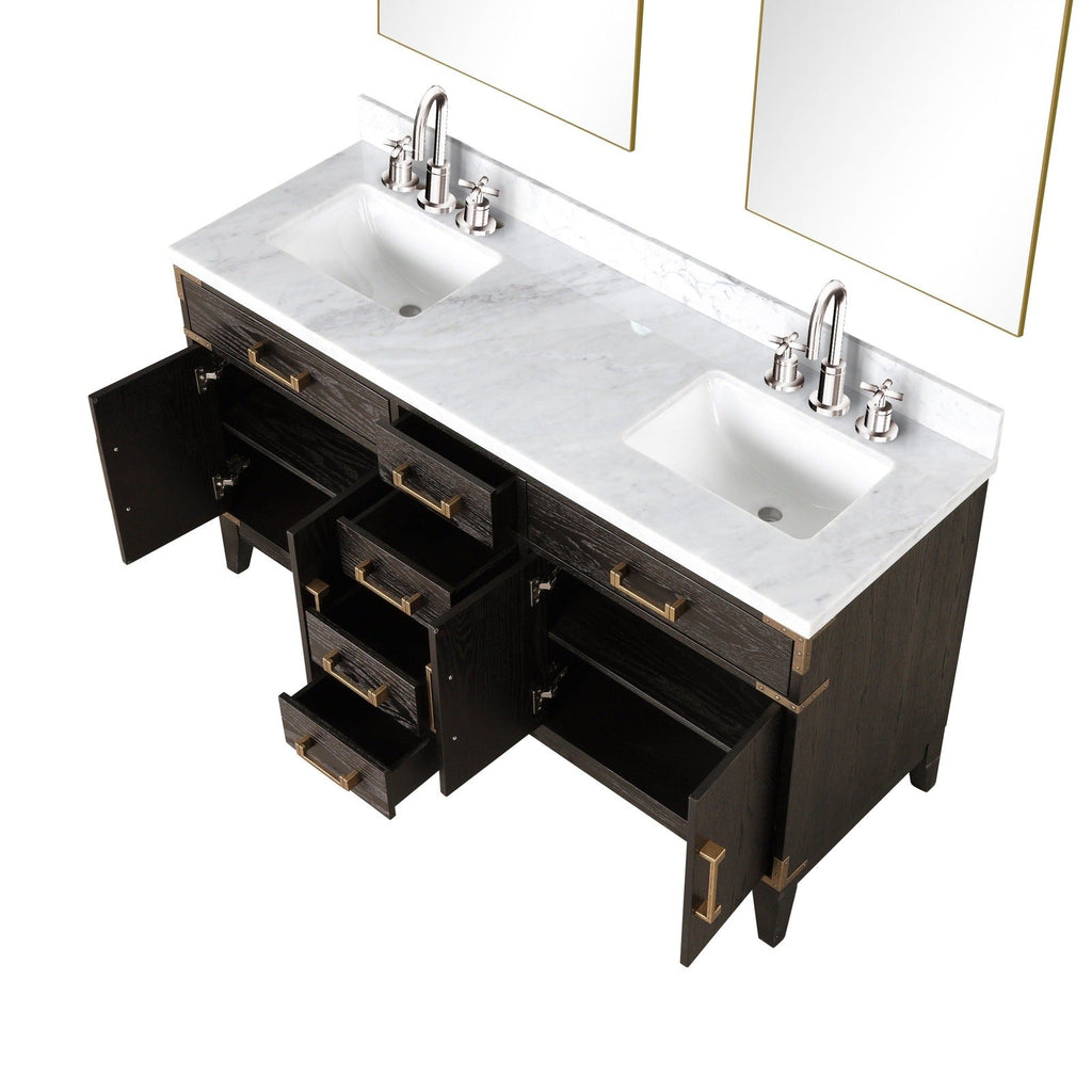 Lexora Laurel 60" x 22" Double Bath Vanity