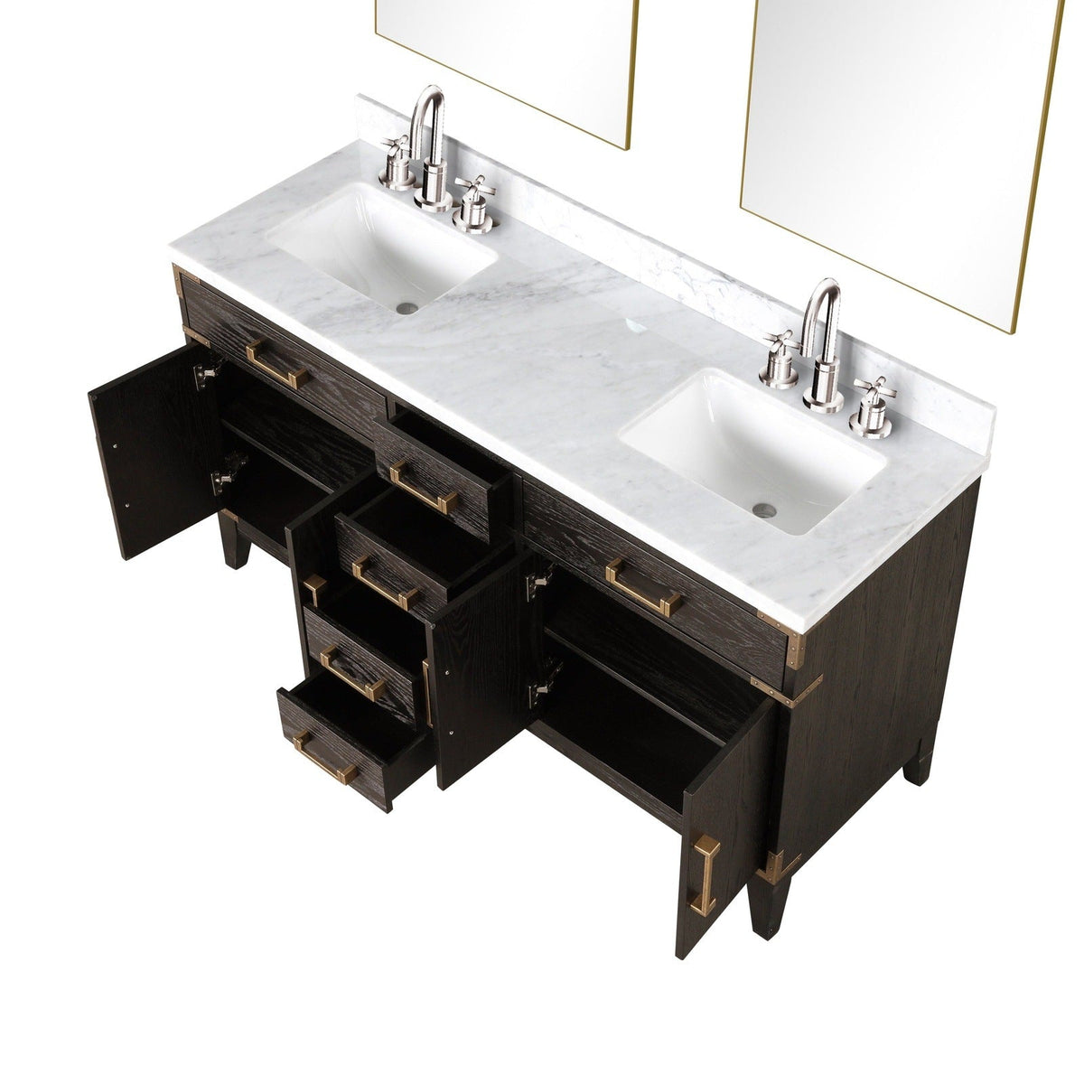 Lexora Laurel 60" x 22" Double Bath Vanity