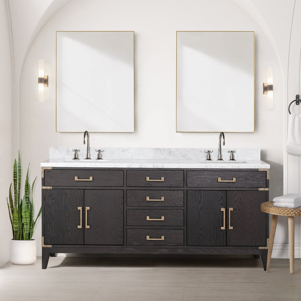 Lexora Laurel 72 " x 22" Double Bath Vanity