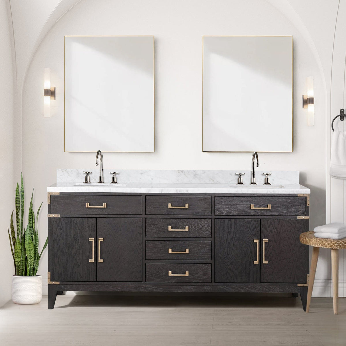 Lexora Laurel 72 " x 22" Double Bath Vanity