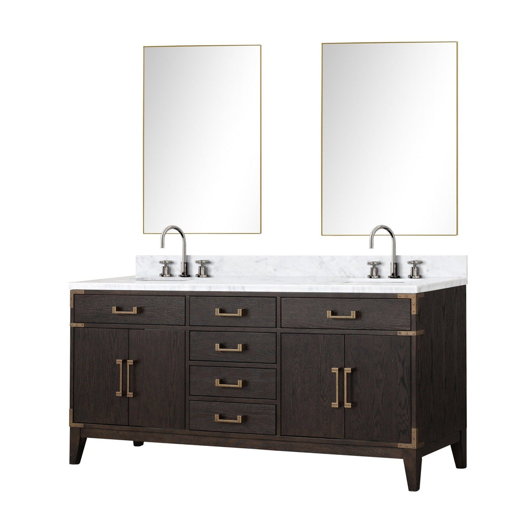 Lexora Laurel 72 " x 22" Double Bath Vanity