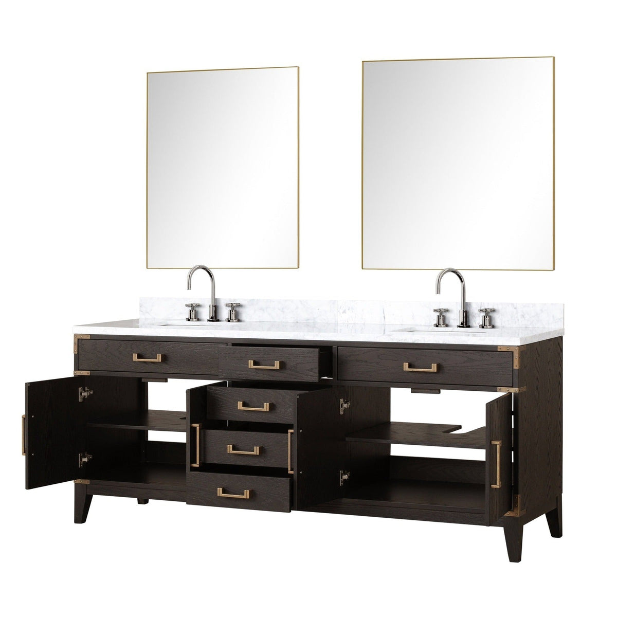 Lexora Laurel 80" x 22" Double Bath Vanity
