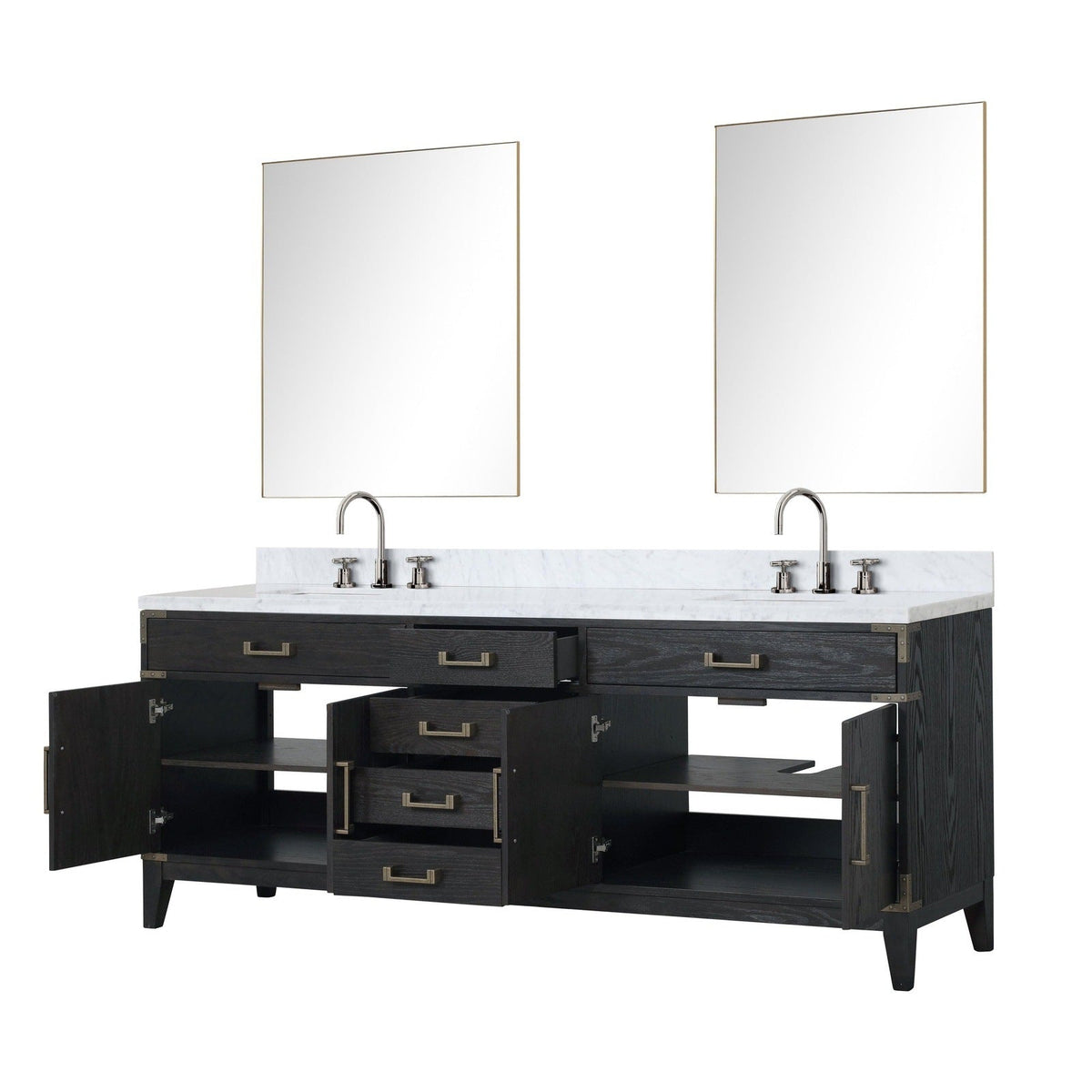 Lexora Laurel 84" x 22" Double Bath Vanity