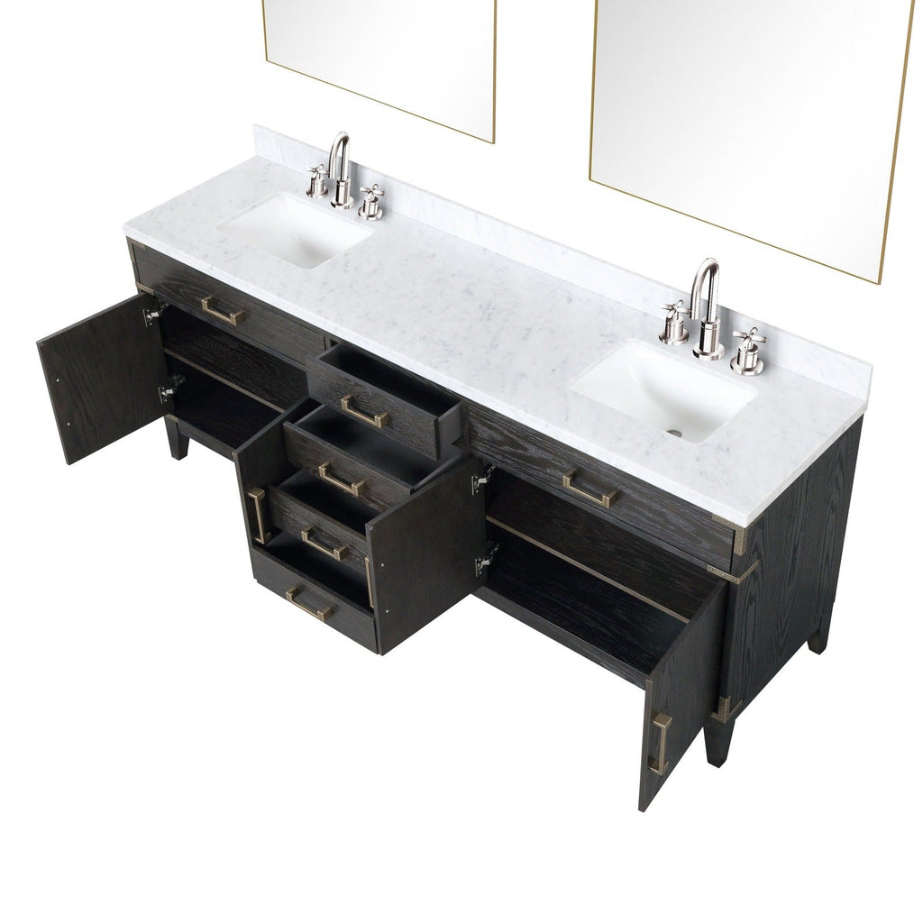 Lexora Laurel 84" x 22" Double Bath Vanity