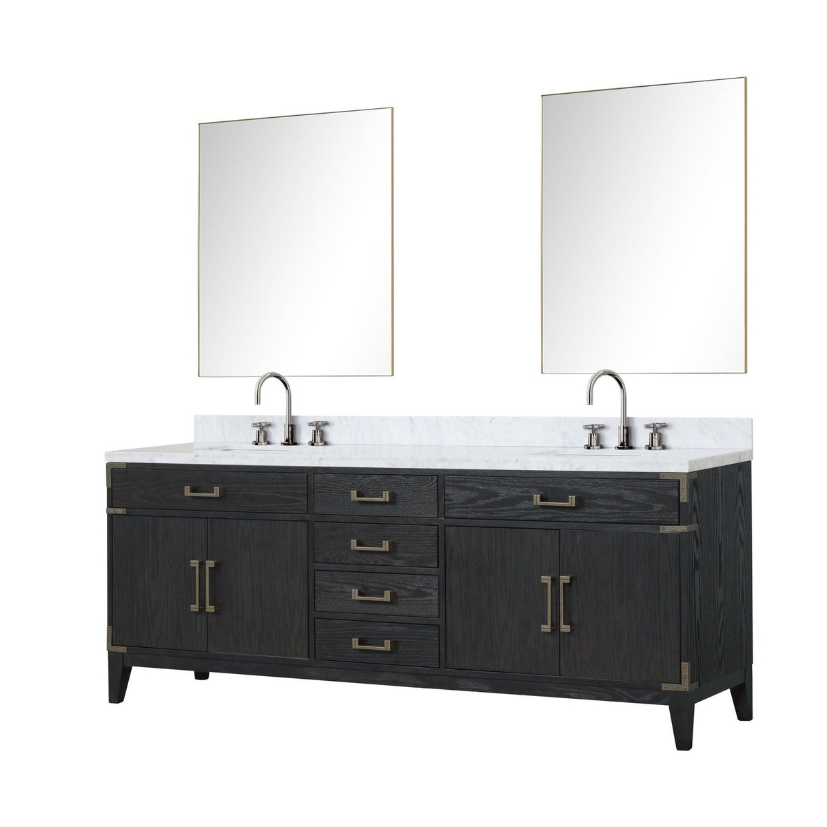 Lexora Laurel 84" x 22" Double Bath Vanity
