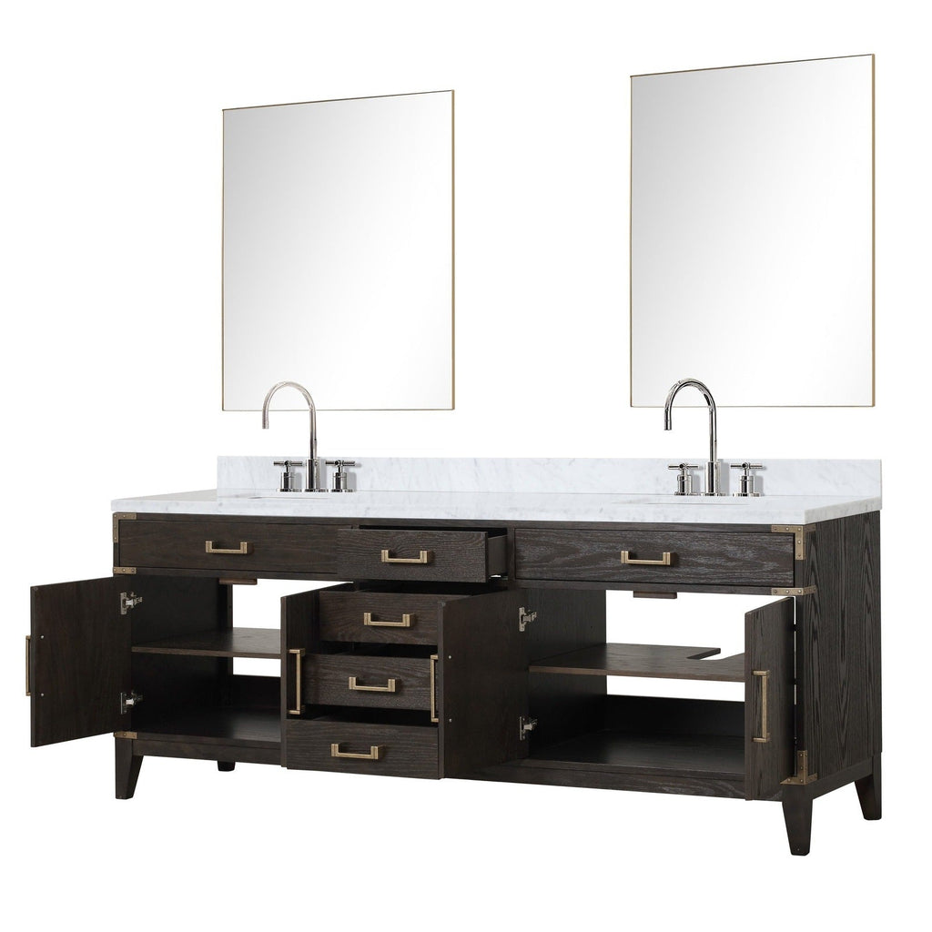 Lexora Laurel 84" x 22" Double Bath Vanity