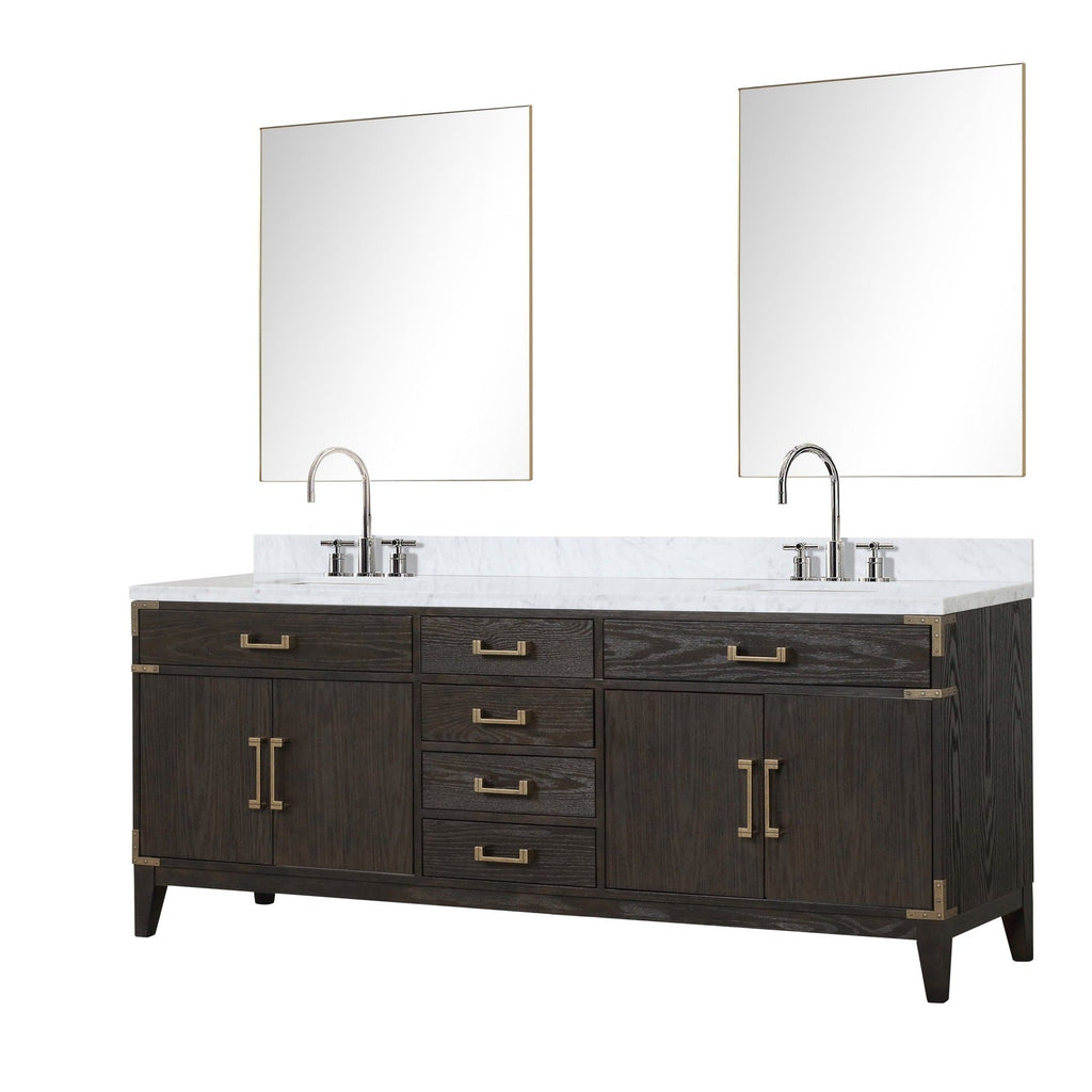 Lexora Laurel 84" x 22" Double Bath Vanity