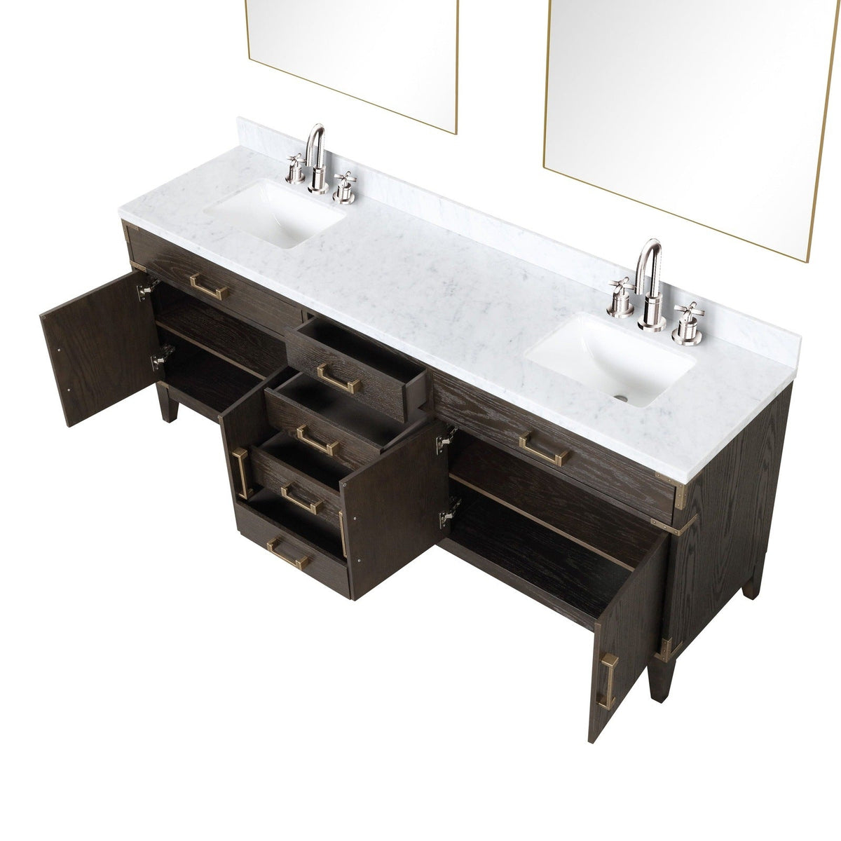 Lexora Laurel 84" x 22" Double Bath Vanity