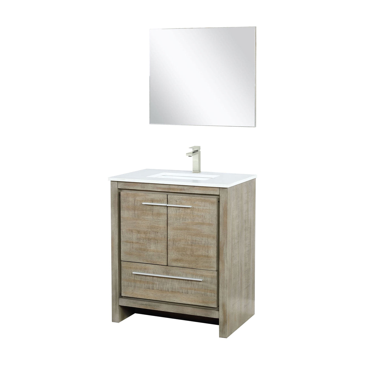 Lexora Lafarre 30" Rustic Acacia Bathroom Vanity