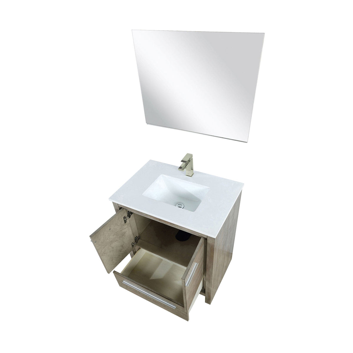 Lexora Lafarre 30" Rustic Acacia Bathroom Vanity