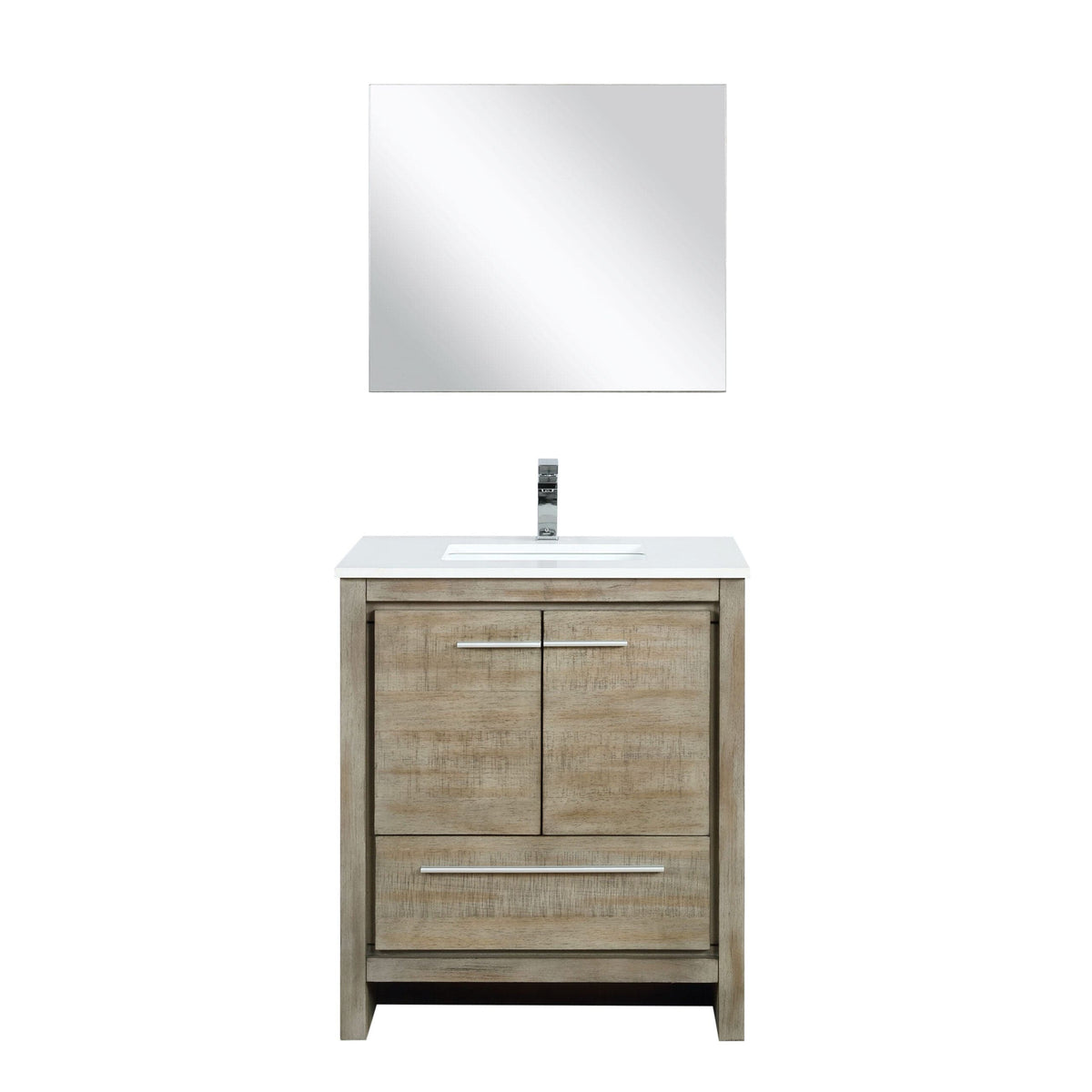 Lexora Lafarre 30" Rustic Acacia Bathroom Vanity
