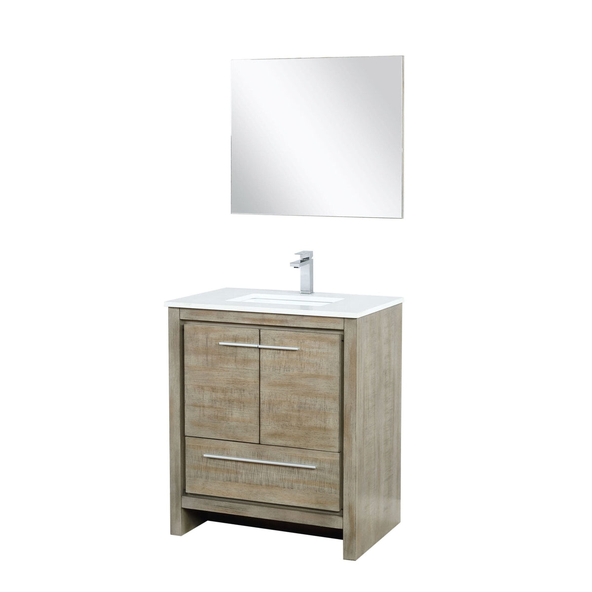 Lexora Lafarre 30" Rustic Acacia Bathroom Vanity