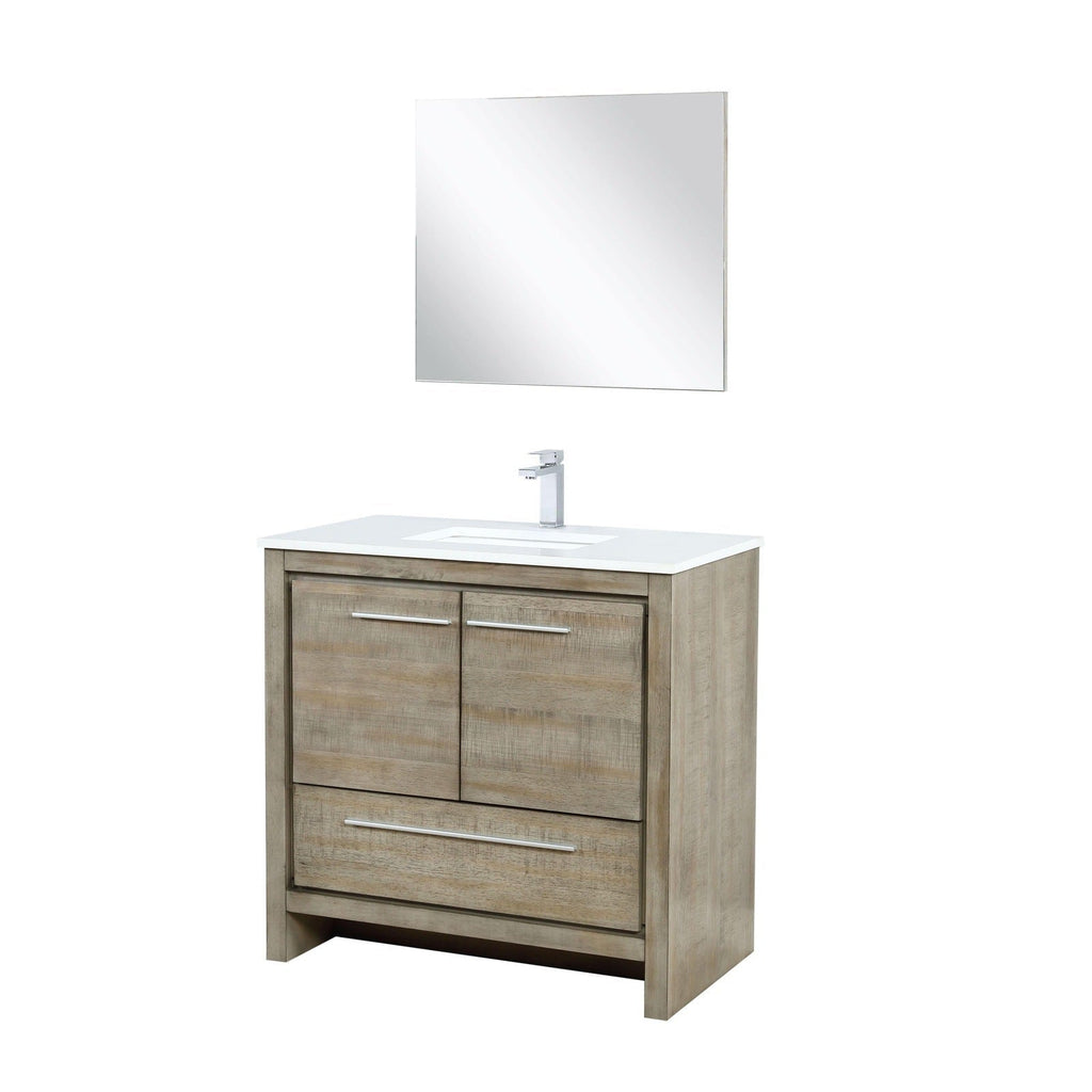 Lexora Lafarre 36" Rustic Acacia Bathroom Vanity