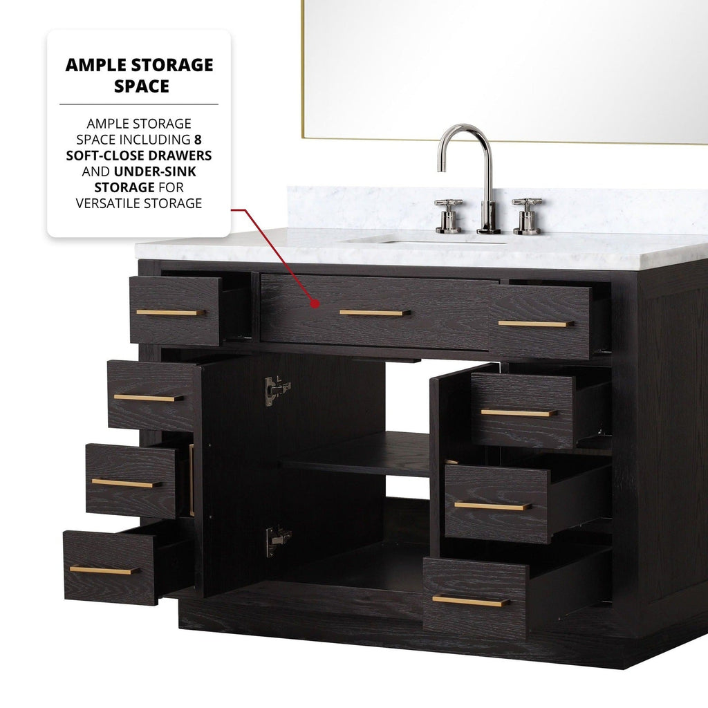 Lexora Abbey 48" x 22" Single Bath Vanity