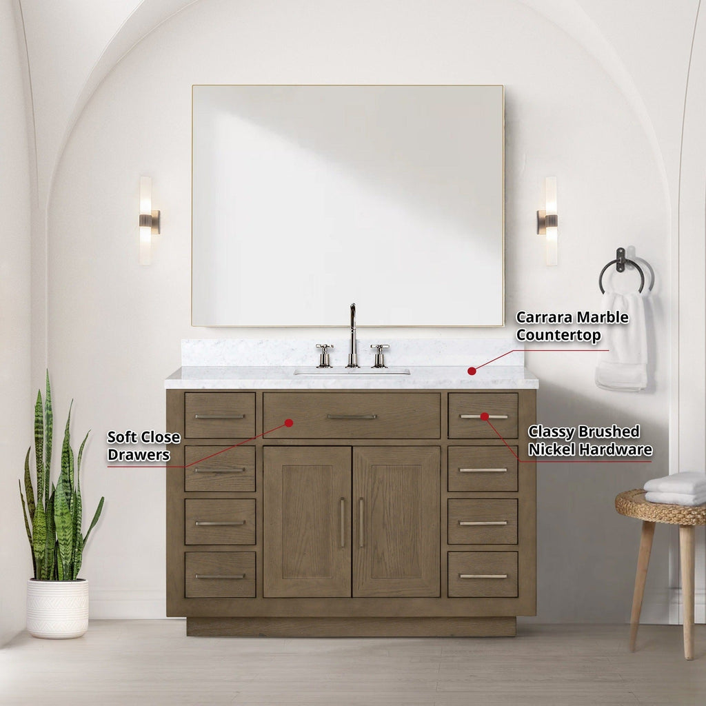 Lexora Abbey 48" x 22" Single Bath Vanity