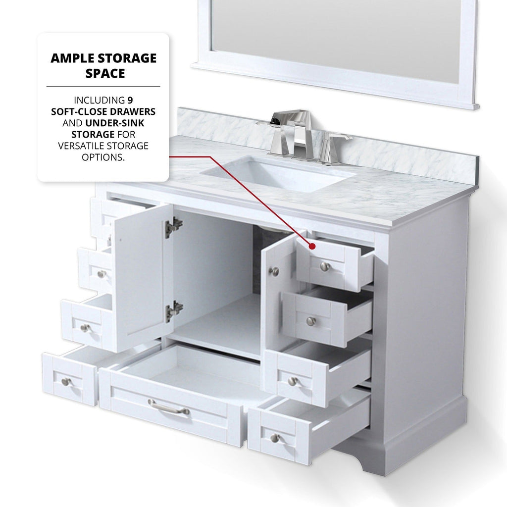 Lexora Dukes 48" x 22" Single Bath Vanity
