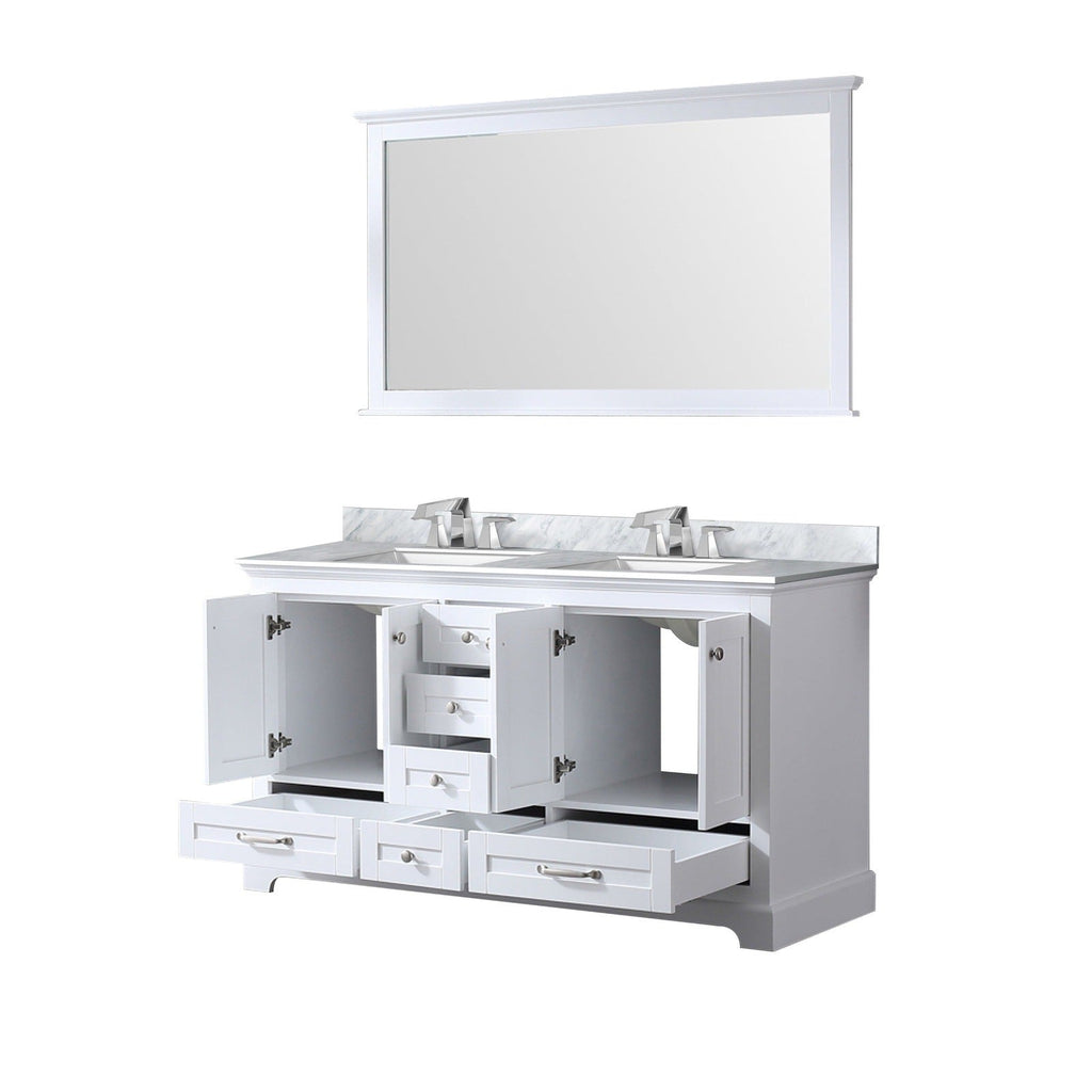 Lexora Dukes 60" x 22" Double Bath Vanity