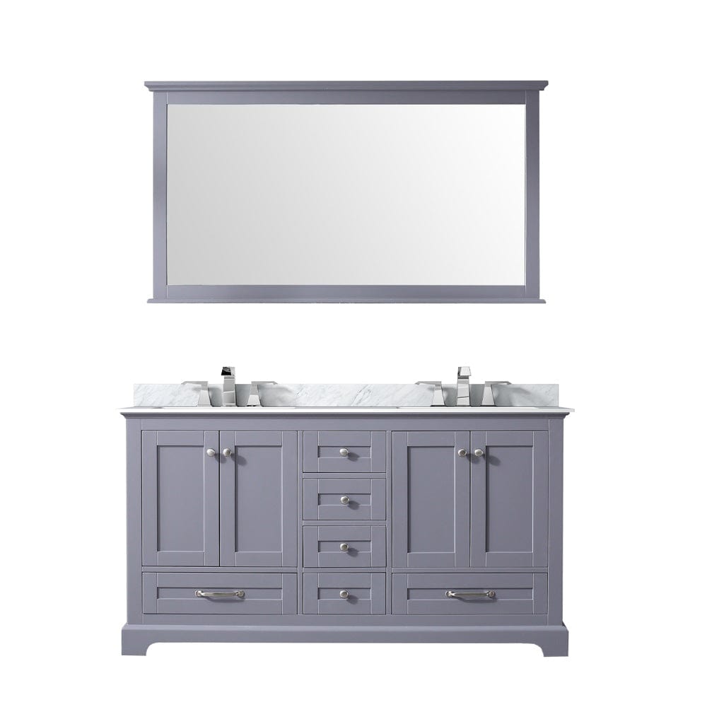 Lexora Dukes 60" x 22" Double Bath Vanity
