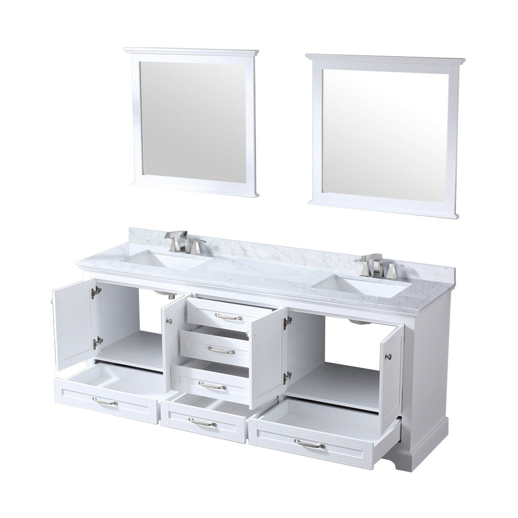 Lexora Dukes 80" x 22" Double Bath Vanity