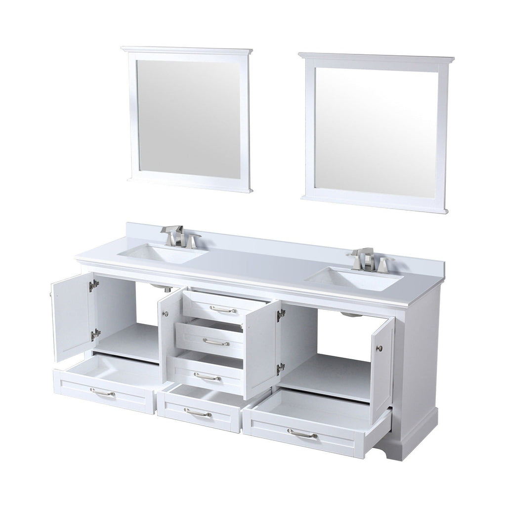 Lexora Dukes 80" x 22" Double Bath Vanity