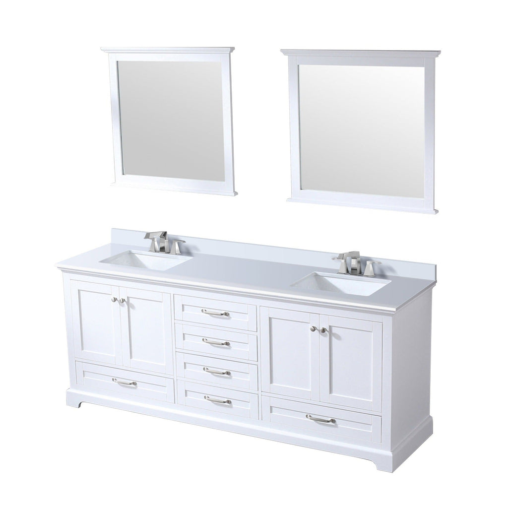 Lexora Dukes 80" x 22" Double Bath Vanity