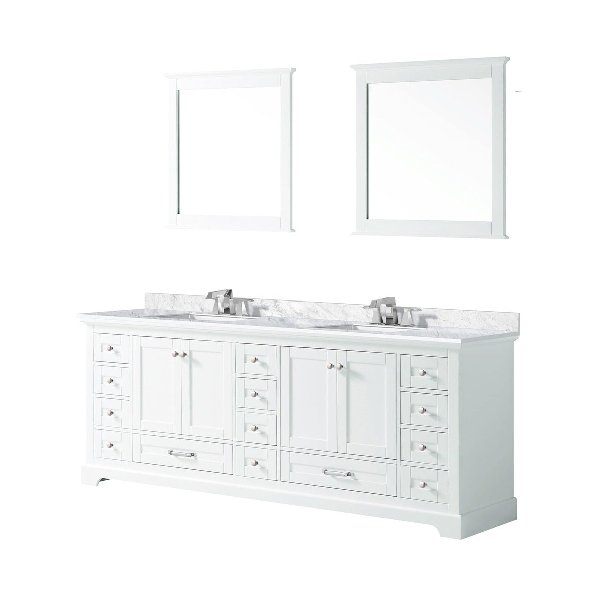 Lexora Dukes 84" x 22" Double Bath Vanity
