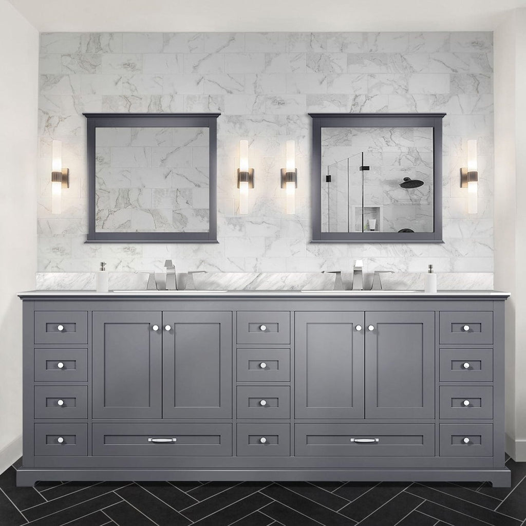 Lexora Dukes 84" x 22" Double Bath Vanity