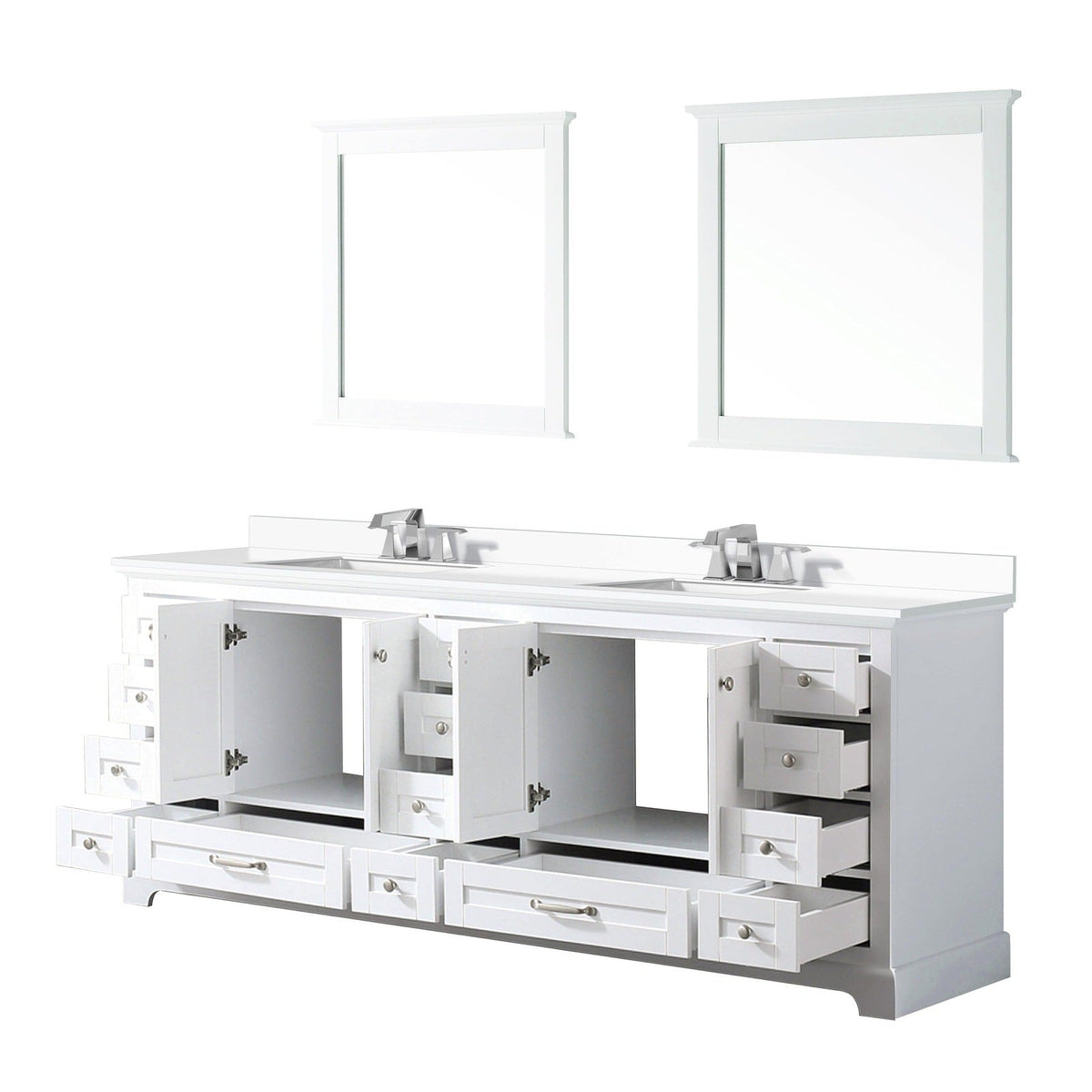 Lexora Dukes 84" x 22" Double Bath Vanity